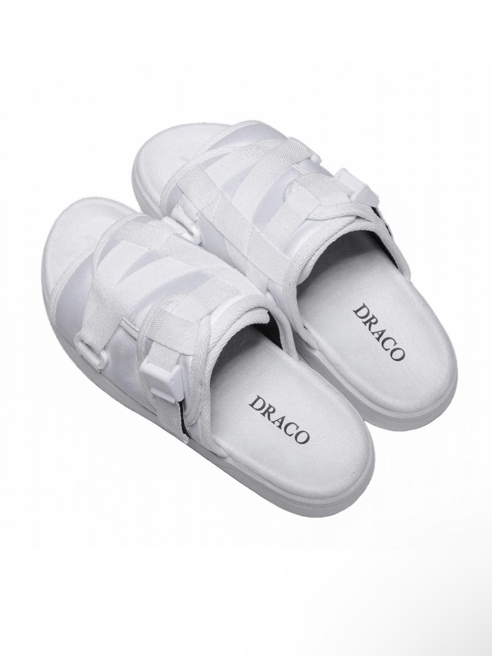 DRACO Slides Size 11-12 Mens Snow White NEW